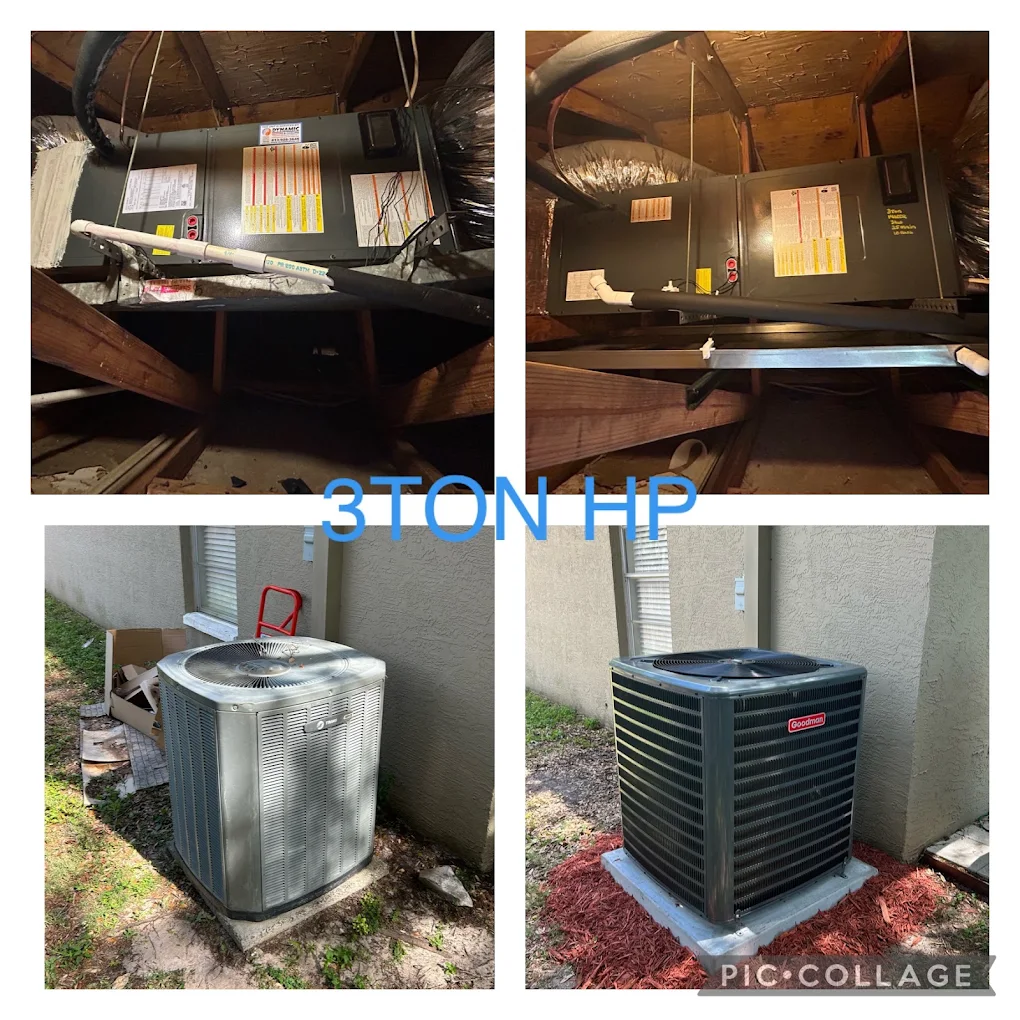 Air conditioning repair technician servicing AC unit in Clearwater FL